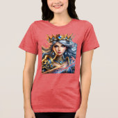 Clash Queen Tri-Blend Shirt (Voorkant)