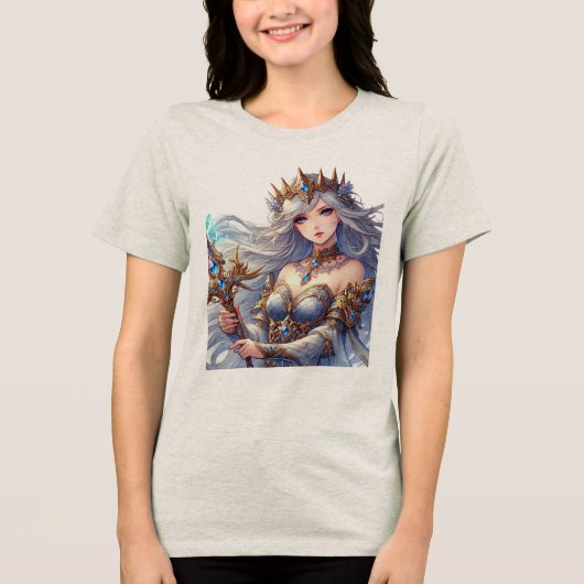 Clash Queen Tri-Blend Shirt (Voorkant)