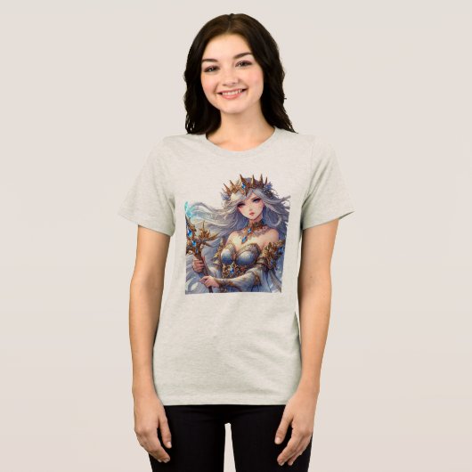 Clash Queen Tri-Blend Shirt (Voorkant volledig)