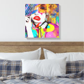 Clashy Lady Canvas Afdruk (Insitu (Slaapkamer))