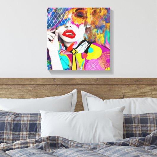 Clashy Lady Canvas Afdruk (Insitu (Slaapkamer))