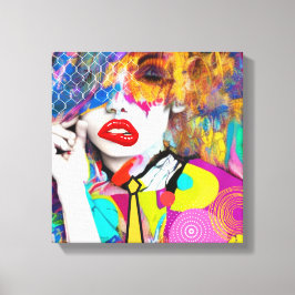Clashy Lady Canvas Afdruk
