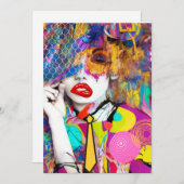 Clashy Lady Feestdagenkaart (Voorkant / Achterkant)