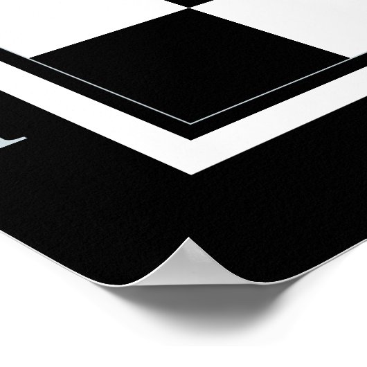 clasic chess-tafel poster (Hoek)