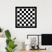 clasic chess-tafel poster (Thuiskantoor)