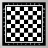 clasic chess-tafel poster (Voorkant)