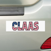 Clasnaam Vorname USA Aufkleber Sticker Auto (Op auto)