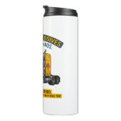 Class 1 Explosives Trucker Gift | Funny ADR Hazard Thermosbeker (Geroteerd rechts)