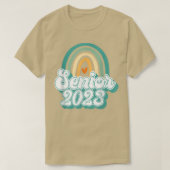 Class 2023 Future Senior Retro Rainbow - Over It!  T-shirt (Design voorkant)
