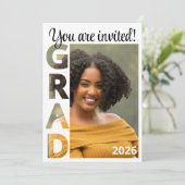 Class 2026 BSN Nursing Graduate Party Invitation (Staand voorkant)
