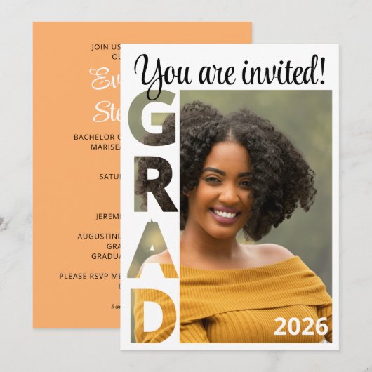 Class 2026 BSN Nursing Graduate Party Invitation (Voorkant / Achterkant)