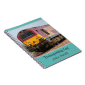 Class 67 diesel trainspotting log gepersonaliseerd notitieboek (Rechterzijde)