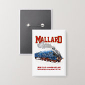 Class A4 Mallard - World Fastest Steam Locomotive Button (Voorkant / Achterkant)