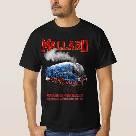 Class A4 Mallard - World Fastest Steam Locomotive T-shirt (Voorkant)