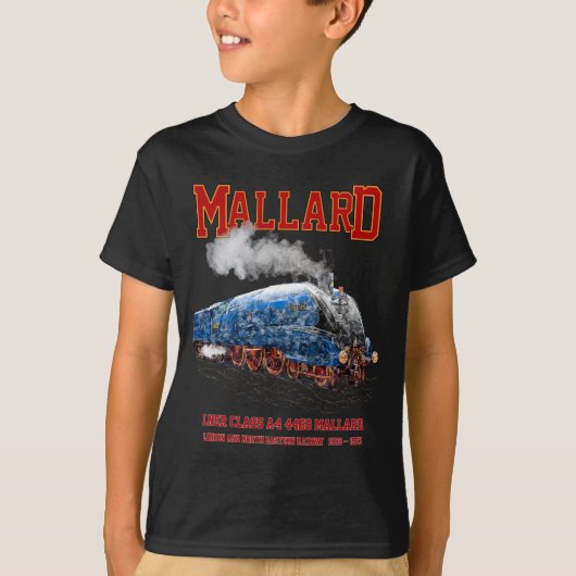 Class A4 Mallard - World Fastest Steam Locomotive T-shirt (Voorkant)