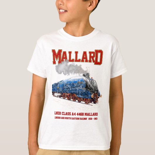 Class A4 Mallard - World Fastest Steam Locomotive T-shirt (Voorkant)