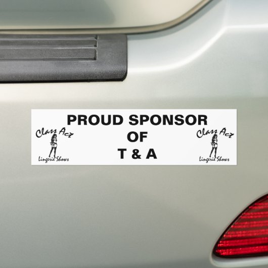 CLASS ACT SUPPORTER BUMPERSTICKER (Op auto)