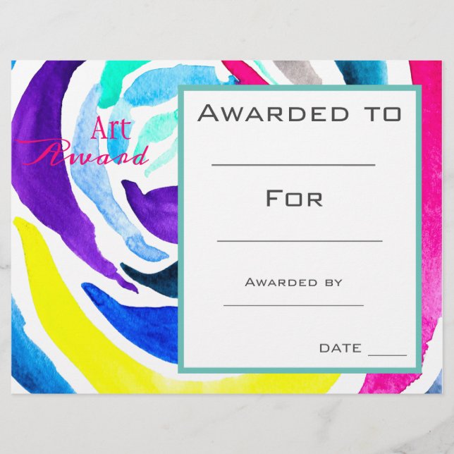 Class art award verf waterverf (Voorkant)