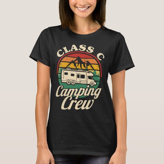 Class C Camping Crew RV Camper Men Women Matching  T-shirt (Voorkant)