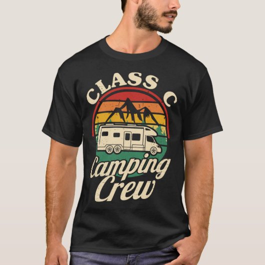 Class C Camping Crew RV Camper Men Women Matching  T-shirt (Voorkant)