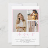 Class Dismissed 2026 Photo Minimal Graduation  Kaart (Achterkant)