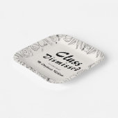 Class Dismissed School Teacher Retirement Party Papieren Bordje (Gebogen)