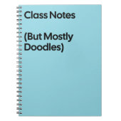 Class Notes Doodles Notebook Notitieboek (Voorkant)