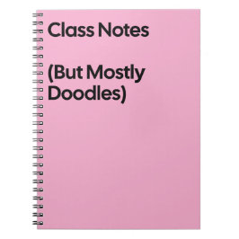 Class Notes Doodles Notebook Notitieboek