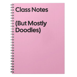 Class Notes Doodles Notebook Notitieboek