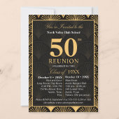 Class of 1976 50th Reunion Invitation Art Deco Kaart