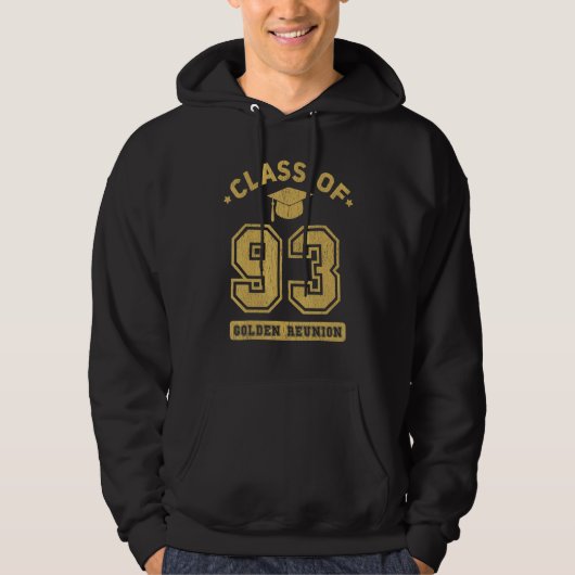 Class Of 1993 College Highschool Graduation Reunio Hoodie (Voorkant)