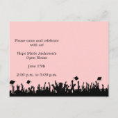 Class of 2010 Silhouettes Graduation Invitation Uitnodiging Briefkaart (Achterkant)