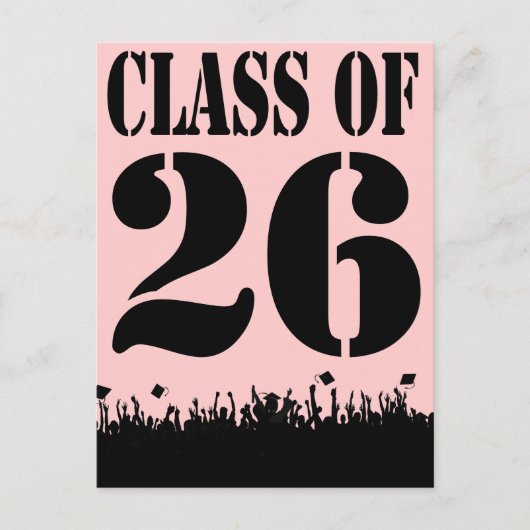 Class of 2010 Silhouettes Graduation Invitation Uitnodiging Briefkaart (Voorkant)
