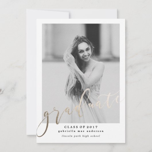 CLASS OF 2017 AFSTUDEREN Afstuderen Uitnodiging (Voorkant)