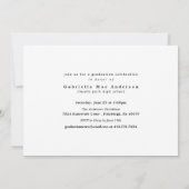 CLASS OF 2017 AFSTUDEREN Afstuderen Uitnodiging (Achterkant)