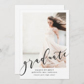 CLASS OF 2017 AFSTUDEREN Afstuderen Uitnodiging (Voorkant / Achterkant)