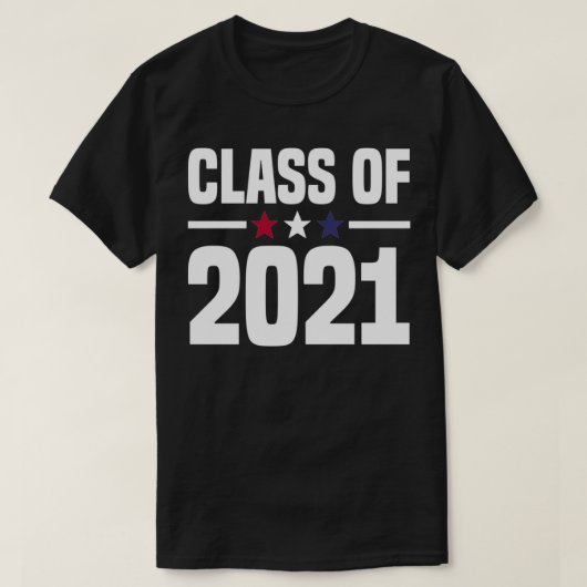 Class of 2021 College University High School Senio T-shirt (Design voorkant)