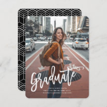 Class of 2021, Trendy, Graduation announcement