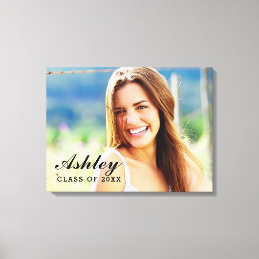 Class of 2023 Graduate Photo Graduation Canvas Afdruk (Voorkant)