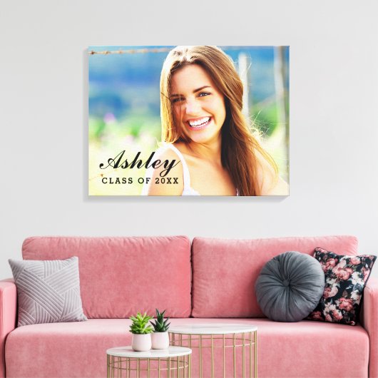 Class of 2023 Graduate Photo Graduation Canvas Afdruk (Insitu (Woonkamer))