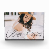 Class of 2023 Modern Black Script Graduation Fotoblokken (Voorkant)