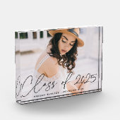 Class of 2023 Modern Black Script Graduation Fotoblokken (Links)