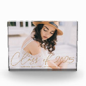 Class of 2023 Modern Gold Script Graduation Fotoblokken (Voorkant)