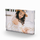 Class of 2023 Modern Gold Script Graduation Fotoblokken (Rechts)