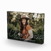 Class of 2023 Modern White Script Graduation Fotoblokken (Rechts)