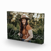 Class of 2023 Modern White Script Graduation Fotoblokken (Rechts)