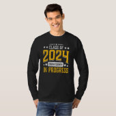 Class of 2024 Countdown in Progress Funny Graduati T-shirt (Voorkant volledig)