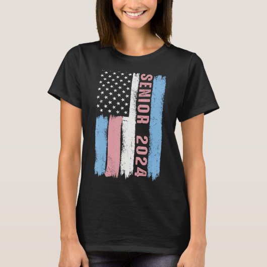 Class of 2024 Graduation Senior 2024 T-shirt (Voorkant)