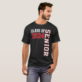 Class of 2024 Senior 24 High School Graduation Par T-shirt (Voorkant volledig)