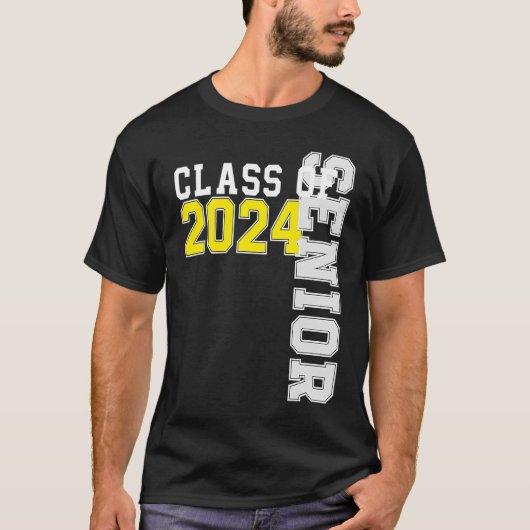 Class of 2024 Senior 24 High School Graduation Par T-shirt (Voorkant)